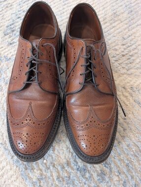 Classic Brown Men's Wingtip Brogues Allen Edmonds